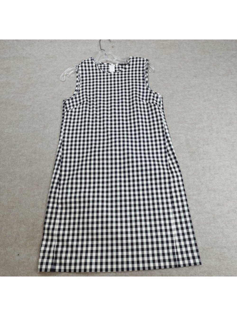 Theory Women's Dress 4 Black White Plaid Gingham Shift Adraya Barnet Check
